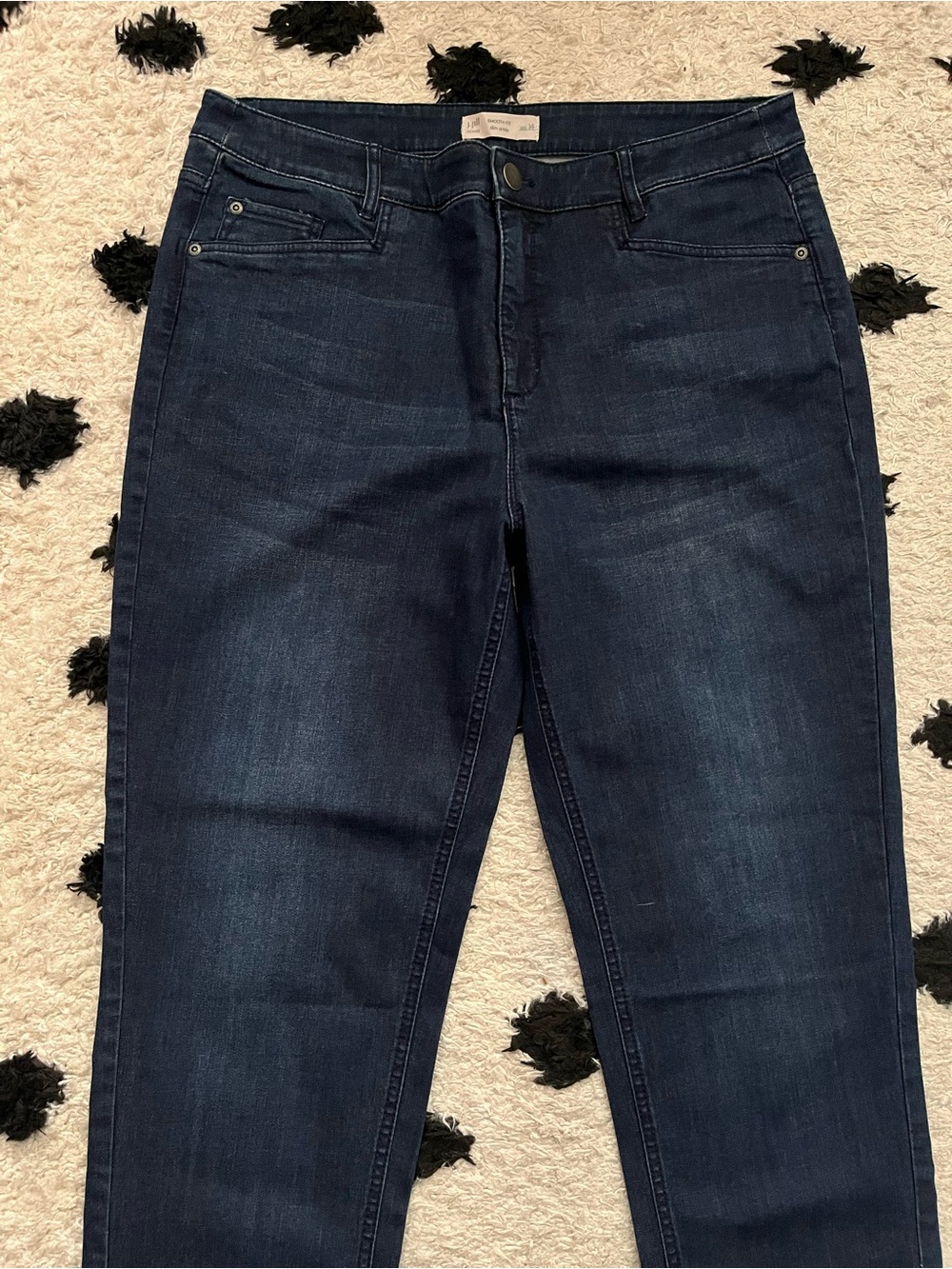 J jill size 14 smooth fit slim ankle Dark Blue Stretch Jeans - Picture 3 of 10
